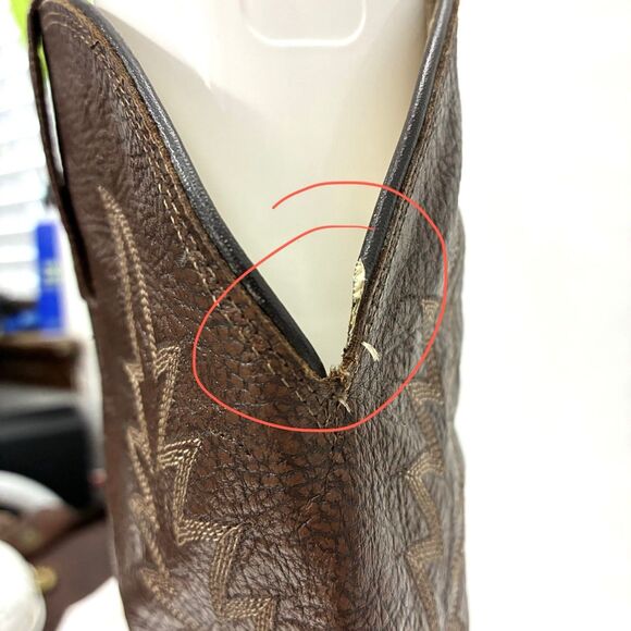 Dan Post Men’s Size 12 EW Brown Leather Round Toe Pull On Western Boots P2555 - Picture 13 of 14